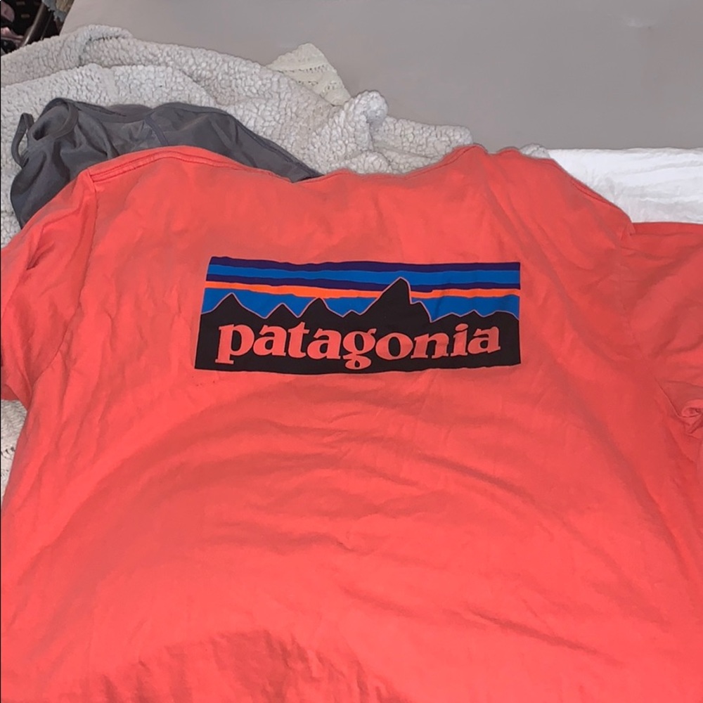 Salmon Patagonia t shirt